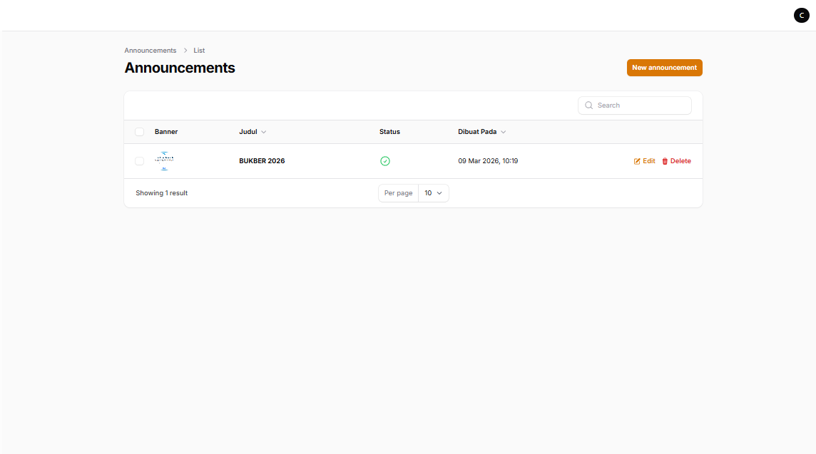 Ilustrasi Announcement